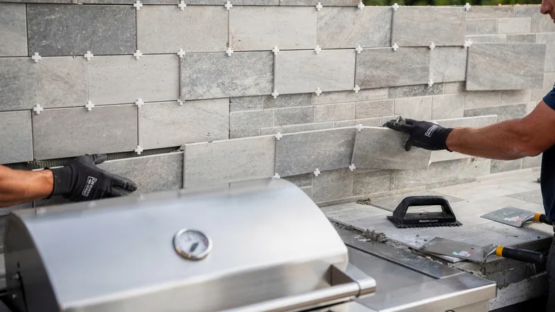 Outdoor Kitchen Backsplash & Trim service in Independence, MO
